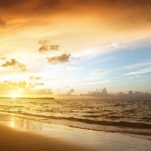 Beach Horizon Lights