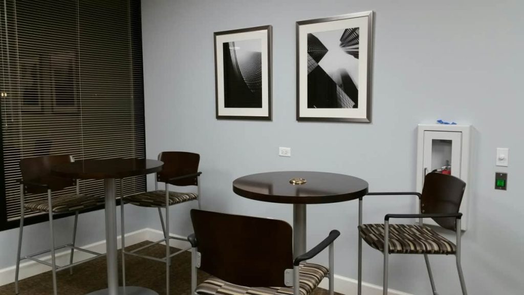 Cafe style seating wall decor by My Favorite Art Place