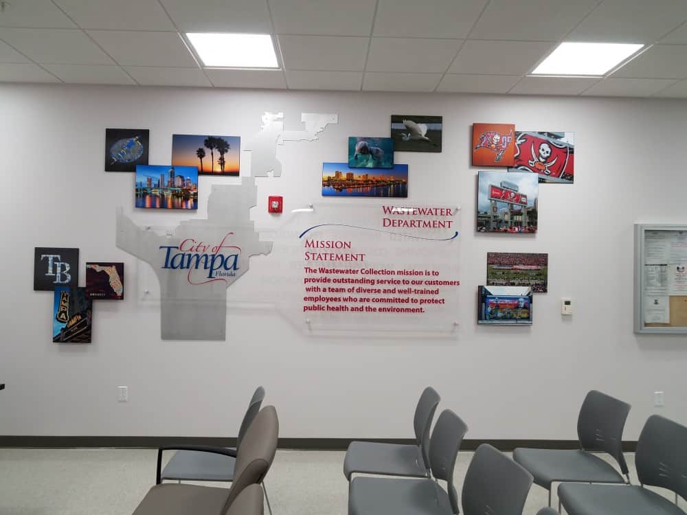 Custom office wall art installation by My Favorite Art Place