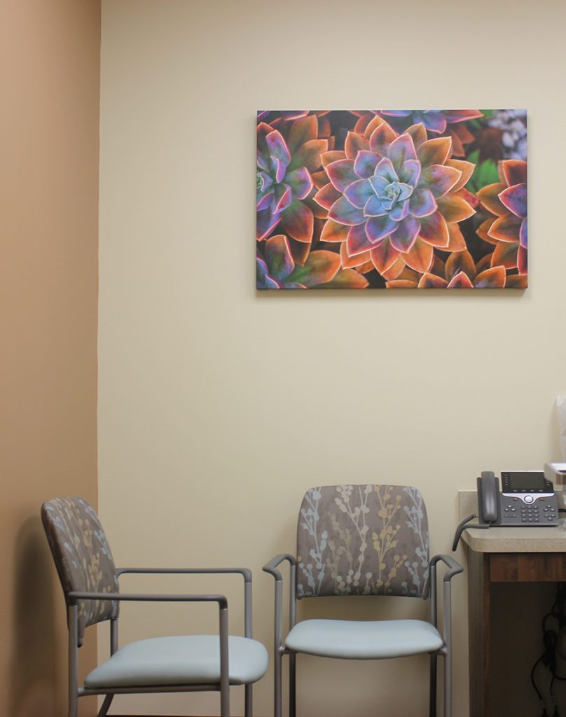 Healthcare waiting room abstract art by My Favorite Art Place
