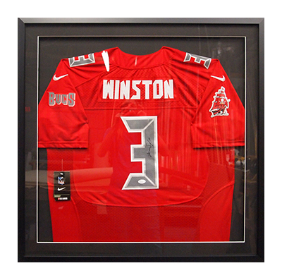 Framed sports memorabilia wall art by My Favorite Art Place