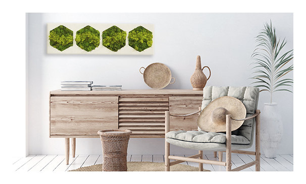 Minimal natural decor wall installation by My Favorite Art Place