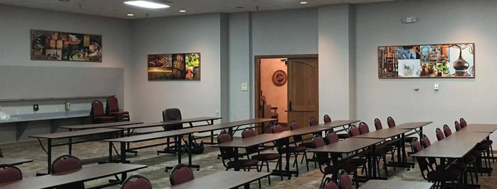 Training room wall decor installation by My Favorite Art Place