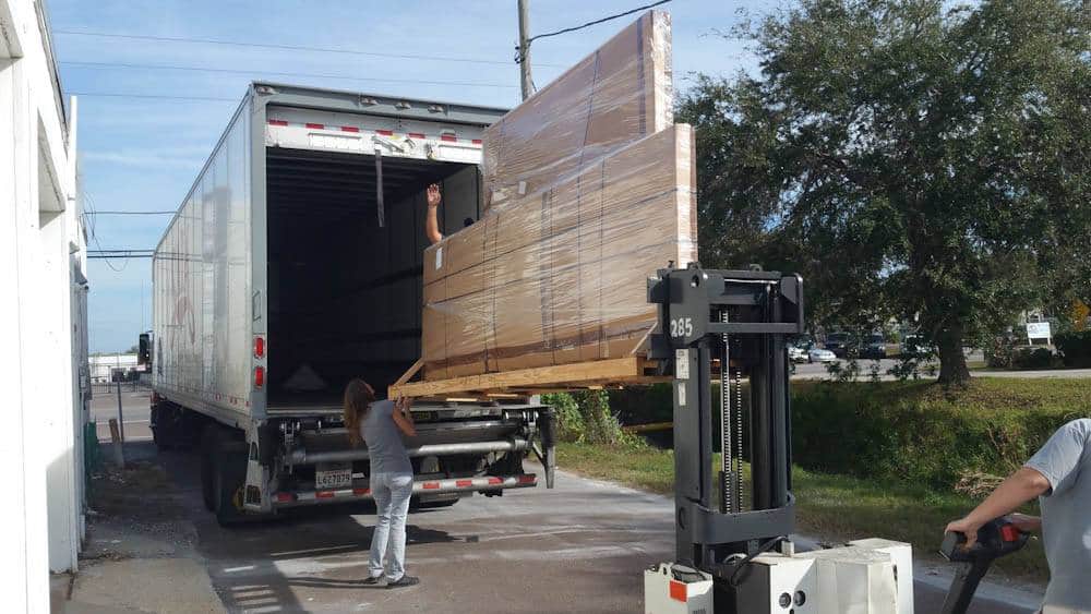 Oversized canvas delivery process by My Favorite Art Place