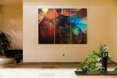 Colorful abstract canvas wall art by My Favorite Art Place