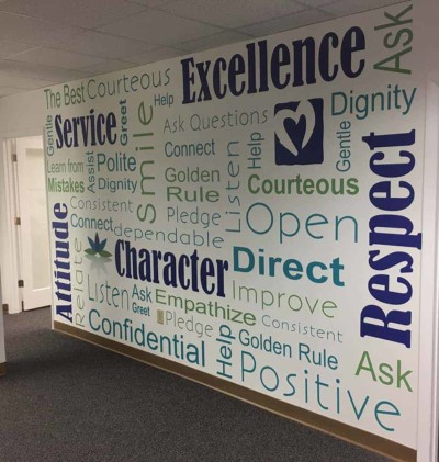 Office values typography wall art by My Favorite Art Place