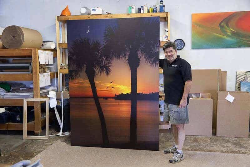 Large sunset canvas print by My Favorite Art Place