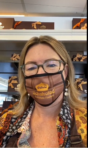 Custom printed face mask photo by My Favorite Art Place