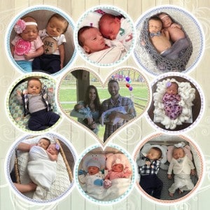 Heart-shaped family photo collage by My Favorite Art Place