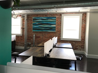 Open workspace art installation by My Favorite Art Place