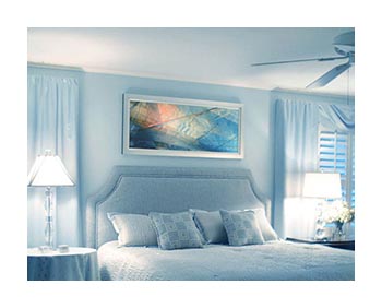 Bedroom wall art installation by My Favorite Art Place