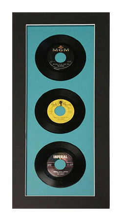 Vinyl record wall display framed by My Favorite Art Place