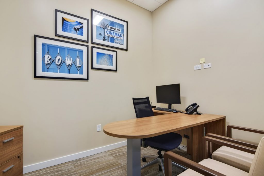 Office meeting area framed art by My Favorite Art Place