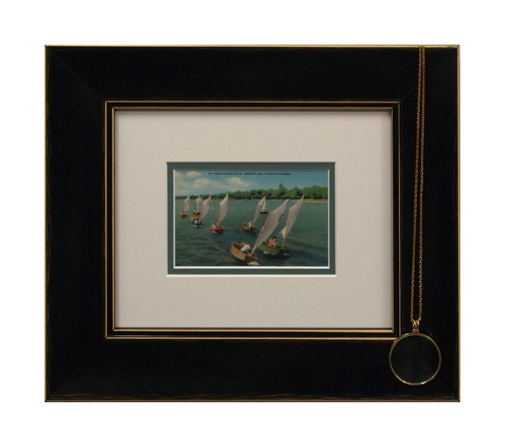 Minimal coastal scene framed artwork by My Favorite Art Place