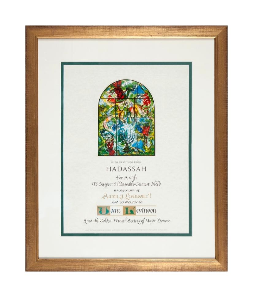 Certificate and award framing by My Favorite Art Place