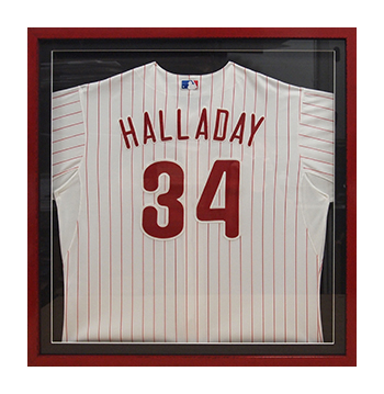Phillies Halladay jersey custom frame by My Favorite Art Place