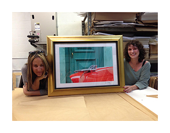 Custom framed artwork presentation by My Favorite Art Place