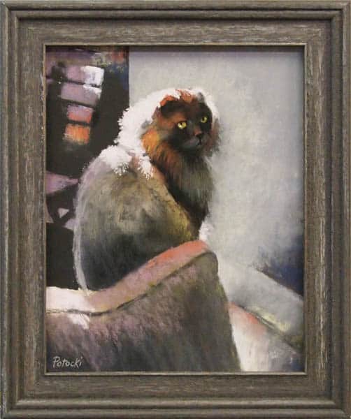 Bird portrait artwork framed by My Favorite Art Place