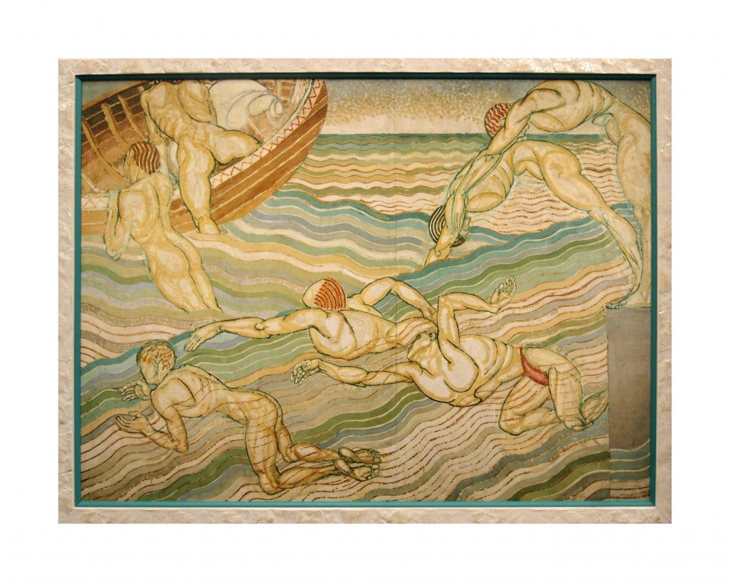 Abstract flowing landscape framed art by My Favorite Art Place