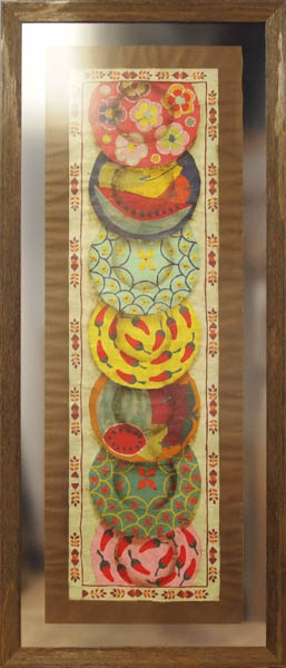 Vertical abstract framed art by My Favorite Art Place