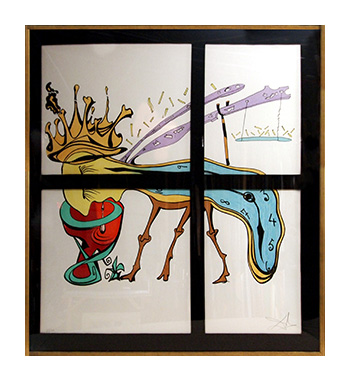 Abstract graphic art custom framing by My Favorite Art Place