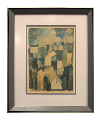 Cubist style artwork custom framed by My Favorite Art Place