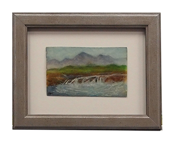Serene landscape painting framed art by My Favorite Art Place