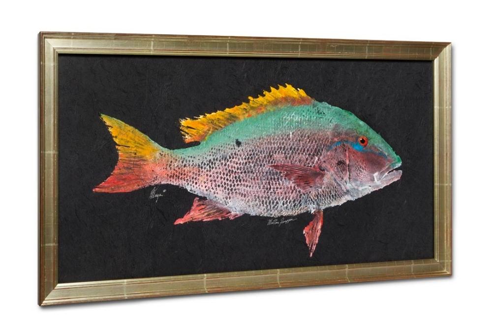 Colorful fish illustration framed art by My Favorite Art Place