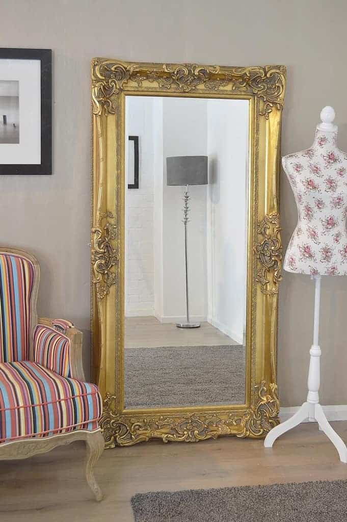 Ornate gold framed mirror by My Favorite Art Place