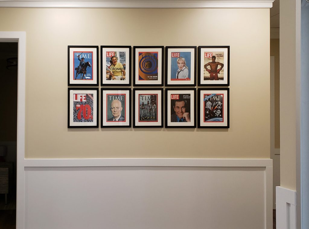 Framed portrait gallery wall by My Favorite Art Place
