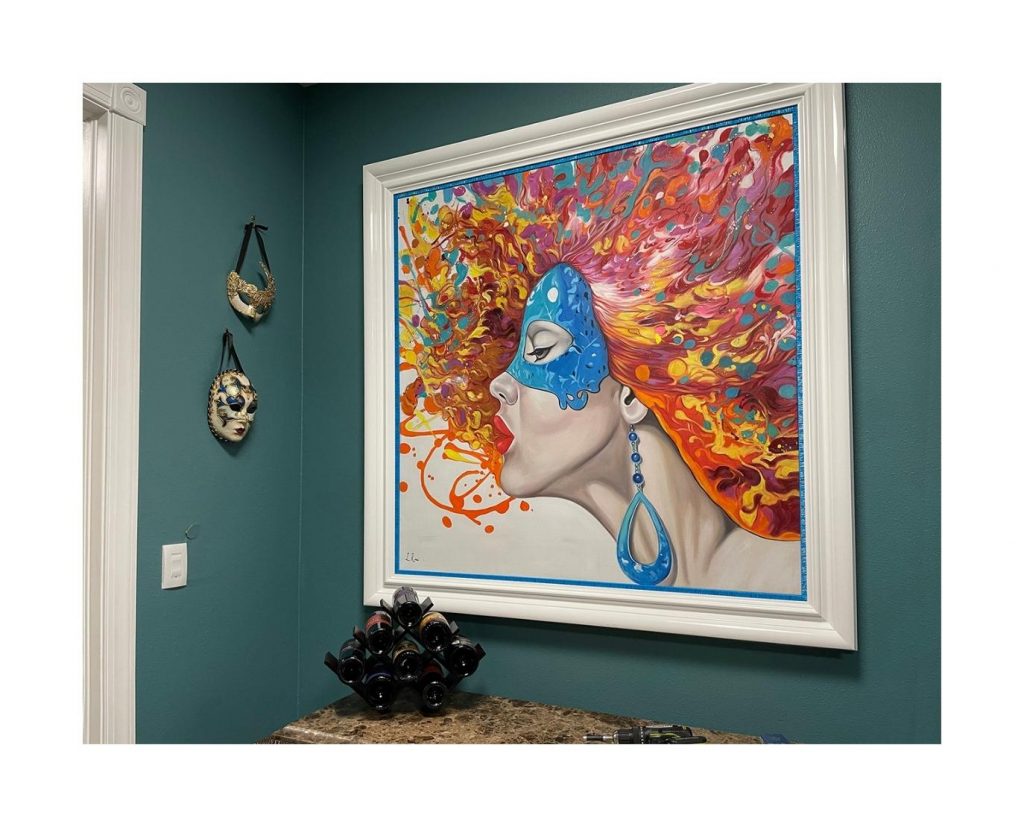 Large modern canvas wall display by My Favorite Art Place