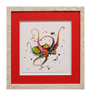 Abstract ink illustration framed art by My Favorite Art Place