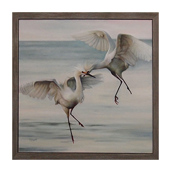 Shorebird wildlife painting framed art by My Favorite Art Place