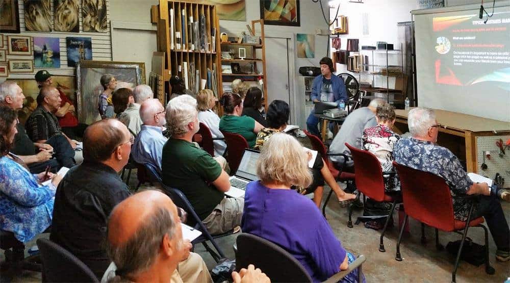 Gallery tour presentation at My Favorite Art Place.