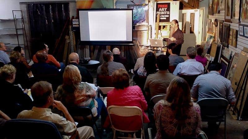 Community art lecture hosted by My Favorite Art Place.