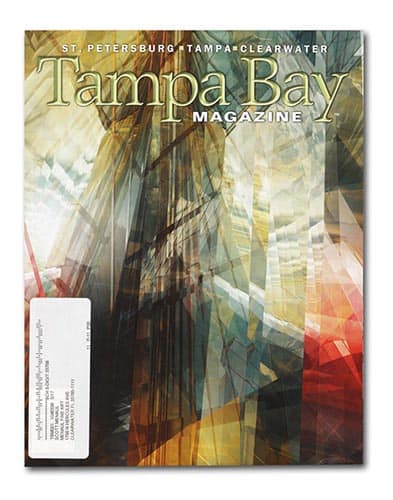 Tampa Bay Magazine feature displayed at My Favorite Art Place.
