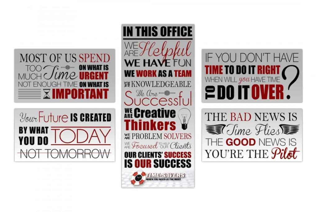Inspirational typography wall poster by My Favorite Art Place for office decor