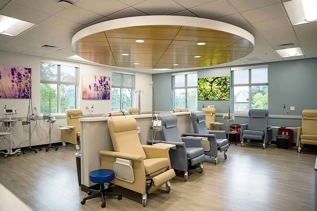 Modern seating area inside My Favorite Art Place.