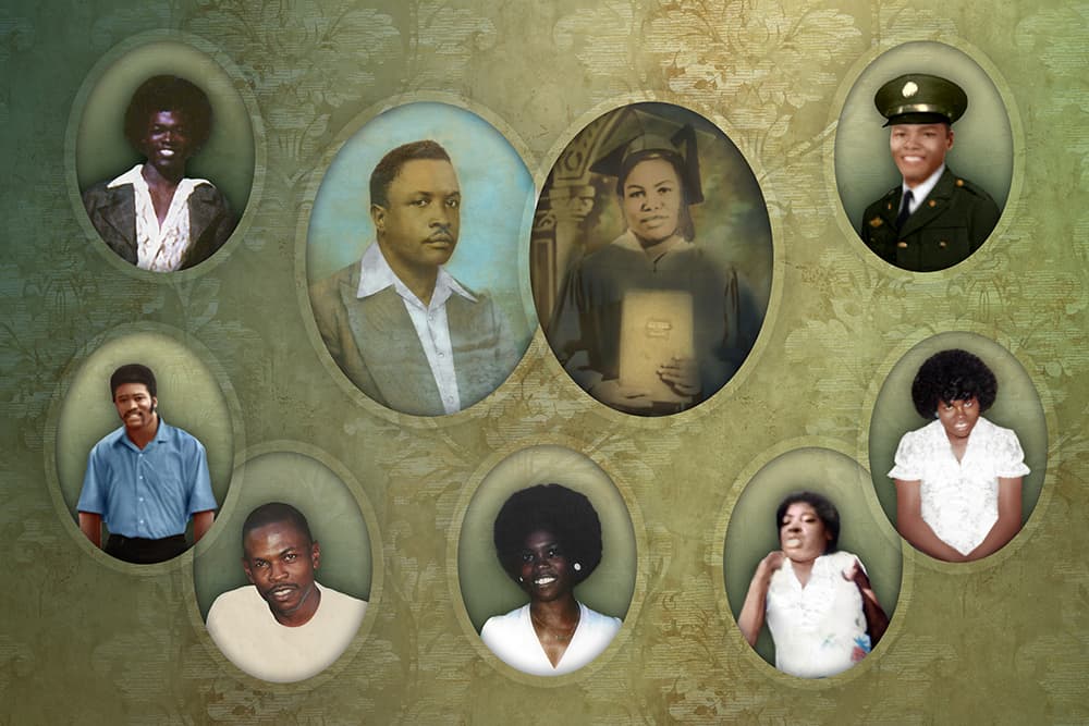 Oval historical family portraits by My Favorite Art Place for archival art