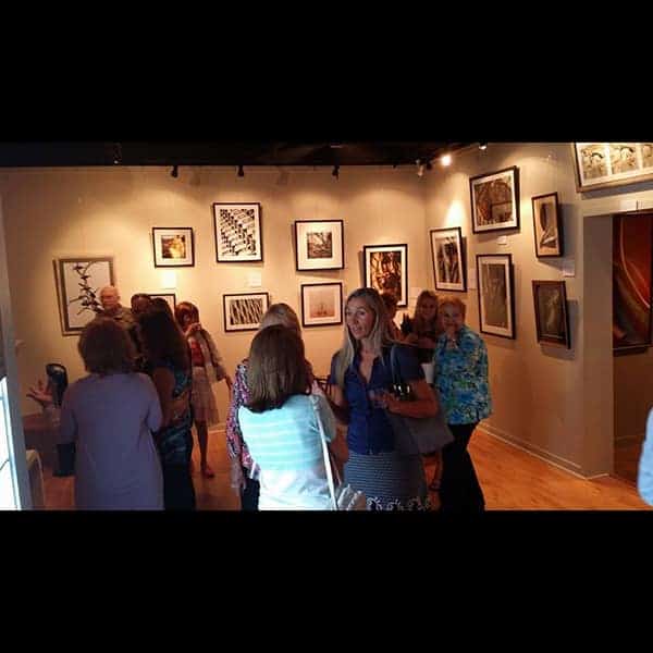 Evening gallery event at My Favorite Art Place.